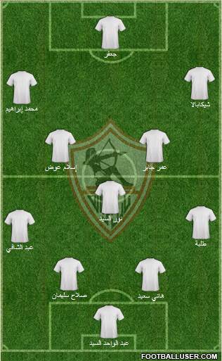 Zamalek Sporting Club Formation 2013