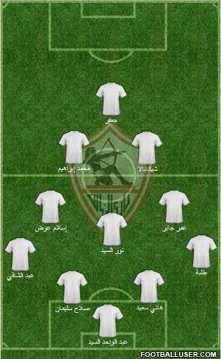 Zamalek Sporting Club Formation 2013