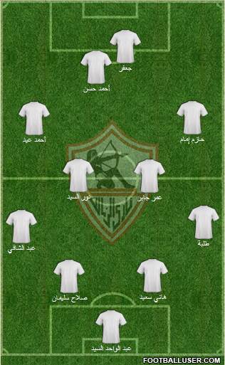 Zamalek Sporting Club Formation 2013