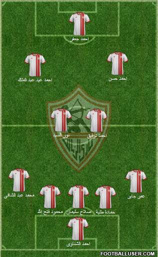 Zamalek Sporting Club Formation 2013