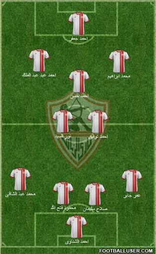 Zamalek Sporting Club Formation 2013