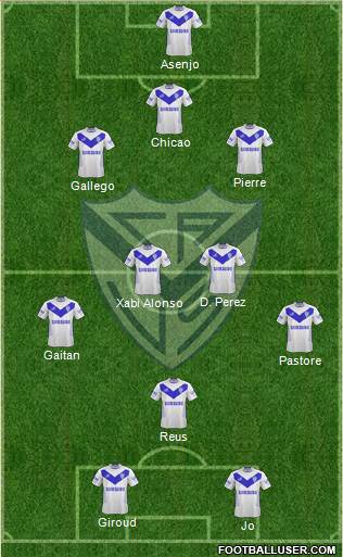 Vélez Sarsfield Formation 2013