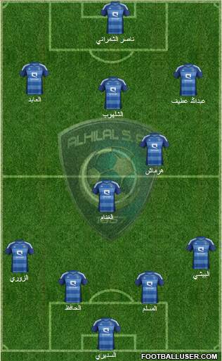 Al-Hilal (KSA) Formation 2013