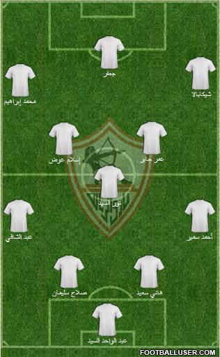 Zamalek Sporting Club Formation 2013