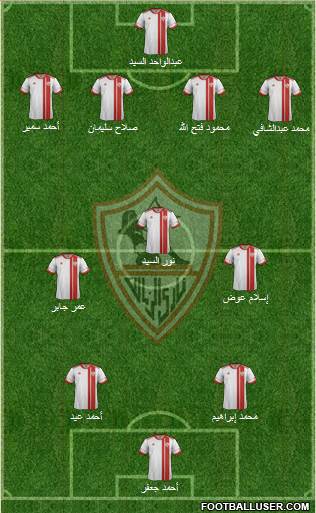 Zamalek Sporting Club Formation 2013