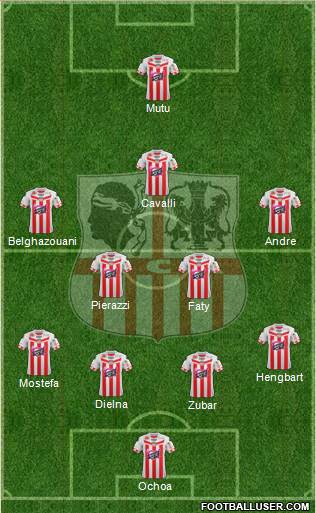 Athletic Club Ajaccien Football Formation 2013