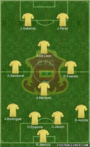 CD Barranquilla FC Formation 2013