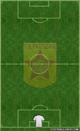 KF Partizani Tiranë Formation 2013