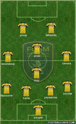 FC Sochaux-Montbéliard Formation 2013