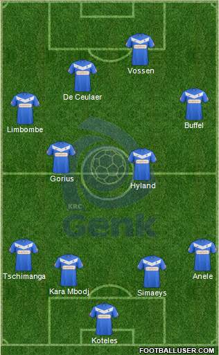 K Racing Club Genk Formation 2013