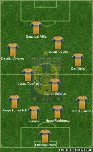 Club Universitario de Nuevo León Formation 2013