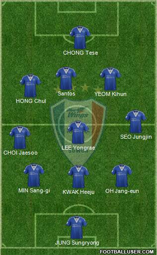 Suwon Samsung Blue Wings Formation 2013