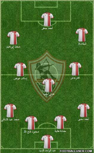 Zamalek Sporting Club Formation 2013