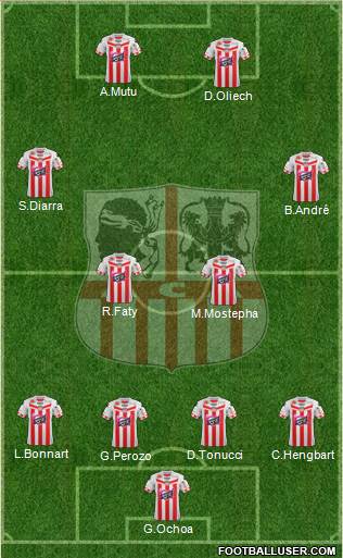 Athletic Club Ajaccien Football Formation 2013