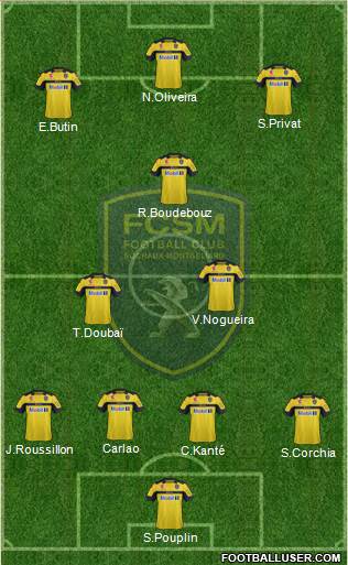 FC Sochaux-Montbéliard Formation 2013