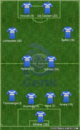 K Racing Club Genk Formation 2013