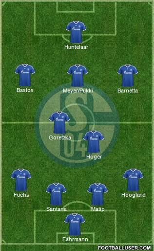 FC Schalke 04 Formation 2013