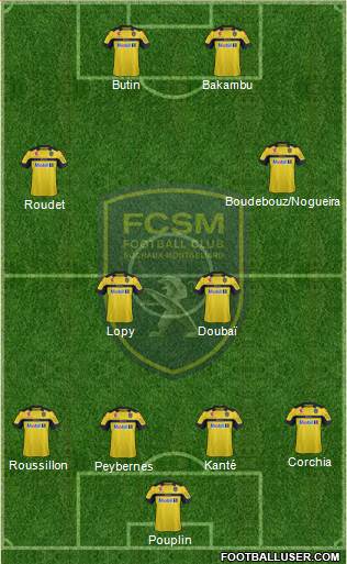 FC Sochaux-Montbéliard Formation 2013