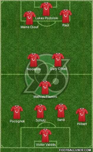 Hannover 96 Formation 2013