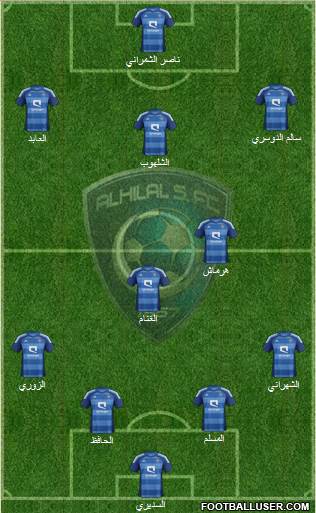 Al-Hilal (KSA) Formation 2013