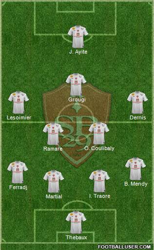 Stade Brestois 29 Formation 2013