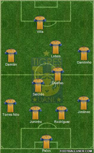 Club Universitario de Nuevo León Formation 2013