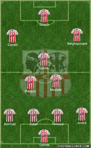 Athletic Club Ajaccien Football Formation 2013