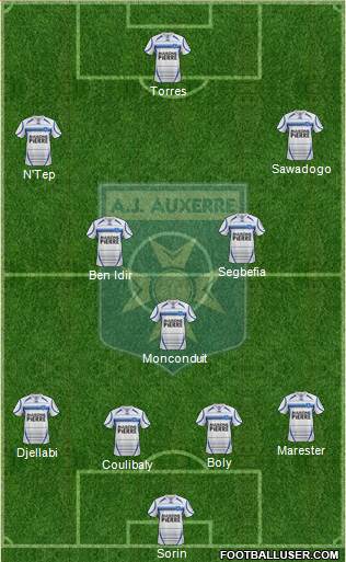 A.J. Auxerre Formation 2013