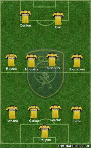 FC Sochaux-Montbéliard Formation 2013