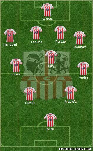 Athletic Club Ajaccien Football Formation 2013