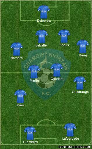 Chamois Niortais Football Club Formation 2013