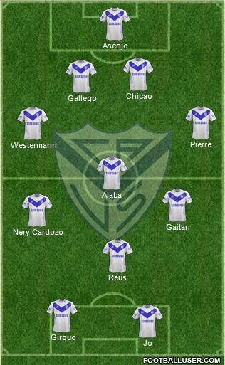 Vélez Sarsfield Formation 2013