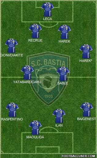 Sporting Club Bastia Formation 2013