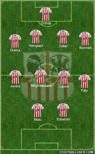 Athletic Club Ajaccien Football Formation 2013