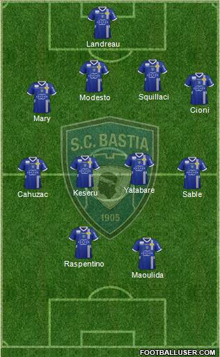 Sporting Club Bastia Formation 2013