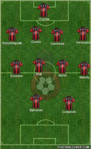 OGC Nice Côte d'Azur Formation 2013