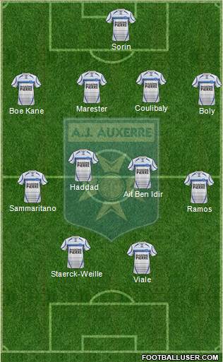 A.J. Auxerre Formation 2013