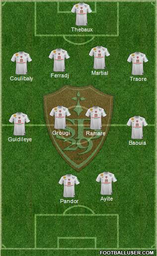 Stade Brestois 29 Formation 2013