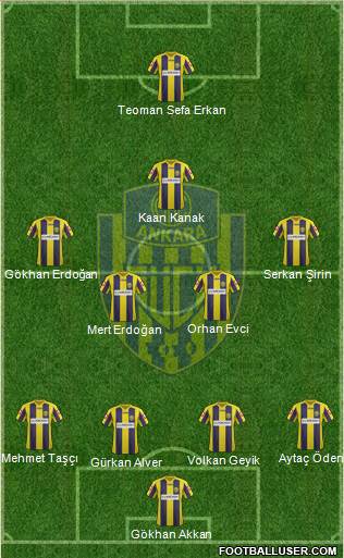 MKE Ankaragücü Formation 2013