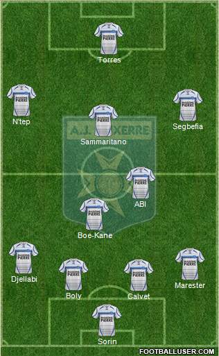 A.J. Auxerre Formation 2013