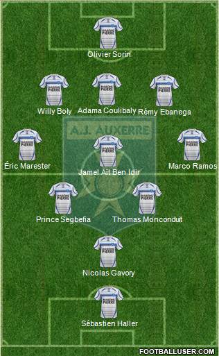 A.J. Auxerre Formation 2013