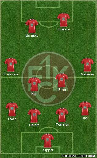 1.FC Kaiserslautern Formation 2013