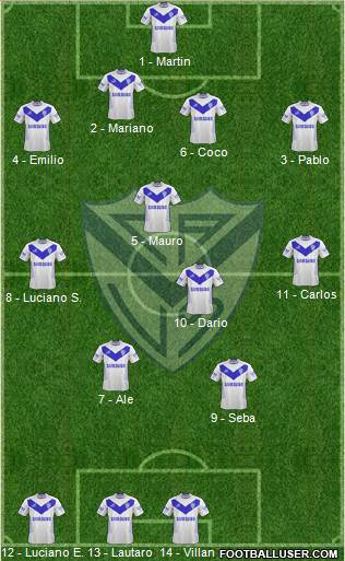 Vélez Sarsfield Formation 2013