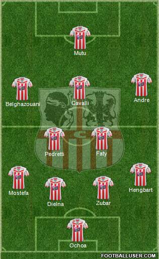 Athletic Club Ajaccien Football Formation 2013