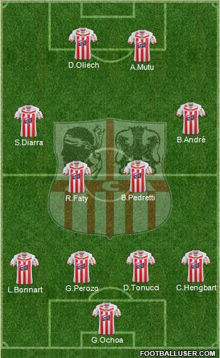 Athletic Club Ajaccien Football Formation 2013