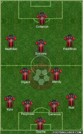 OGC Nice Côte d'Azur Formation 2013