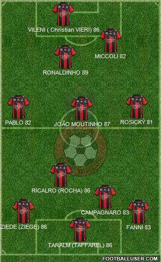 OGC Nice Côte d'Azur Formation 2013