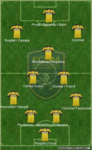 FC Sochaux-Montbéliard Formation 2013