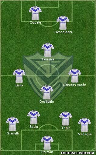 Vélez Sarsfield Formation 2013