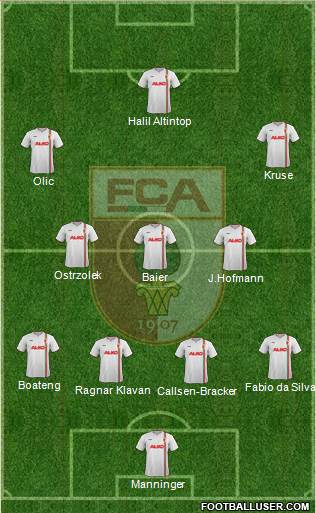 FC Augsburg Formation 2013